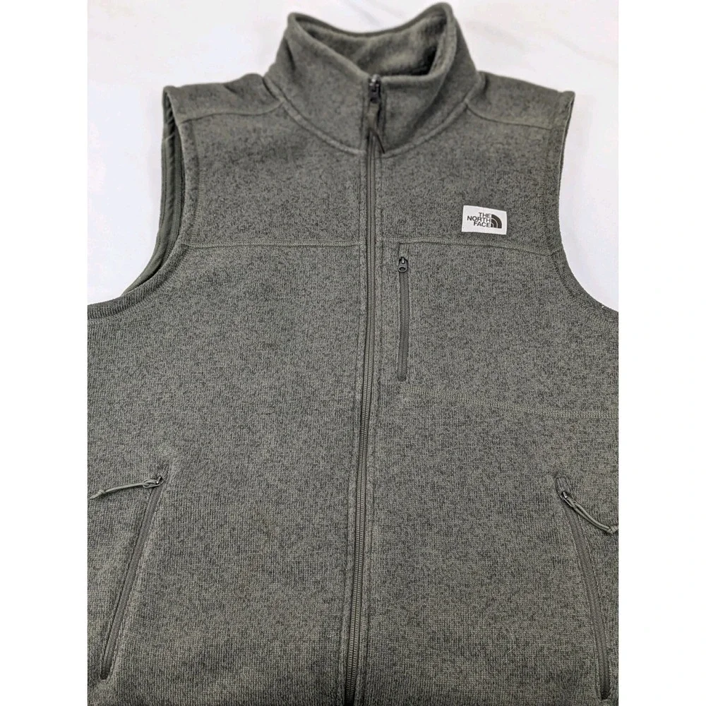 The North Face Vest Mens Large LG Gordon Lyons Fleece Full Zip Hiking Outdoor